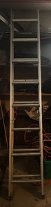 lot 399R image: G - Keller 16ft Extension Ladder Type III 200lb Capacity Model 3116