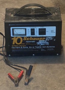 lot 407R image: G - Schauer 10 Amp Automatic Battery Charger for 6V12V Batteries