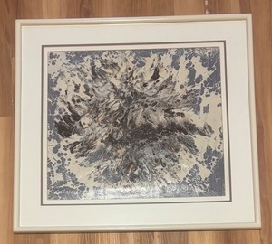 lot 409R image: LL  - Island Original 1985 Abstract Painting by Fred Blumenthal