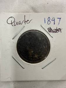 lot 1021 image: 1897 Quarter Coin
