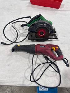 lot 1050 image: Hitachi Circular & Reciprocating Saws