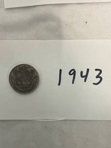 lot 1058 image: 1943 Canadian 50 Cents Coin