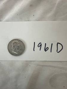 lot 1064 image: 1961 D Franklin Half Dollar