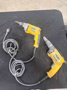 lot 1067 image: DeWalt Corded Screwdrivers Lot