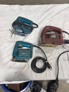 lot 1069 image: Lot of 3 Electric Jig Saws