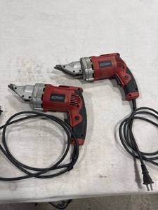 lot 1073 image: Lot of 2 Electric Metal Shears