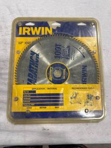 lot 1082 image: Irwin 12-inch 100T Saw Blade