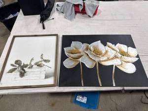 lot 1083 image: Two Framed Art Pieces