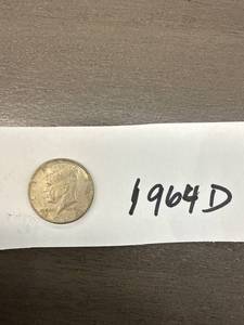lot 1104 image: 1964 D Kennedy Half Dollar