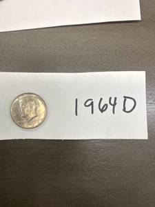 lot 1116 image: 1964 D Kennedy Half Dollar
