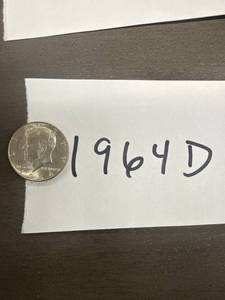 lot 1118 image: 1964 D Kennedy Half Dollar