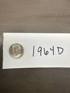 lot 1120 image: 1964 D Kennedy Half Dollar