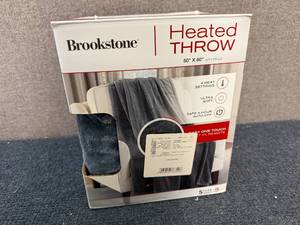 lot 56 image: Brookeston Heated Throw Blanket - 50 X 60