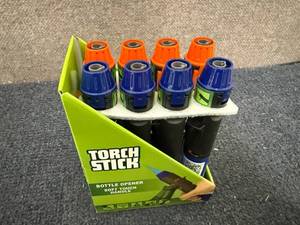 lot 70 image: 8 Pack Of Torch Sticks With Bottle Opener