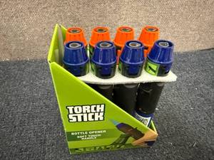 lot 71 image: 8 Pack Of Torch Sticks With Bottle Opener