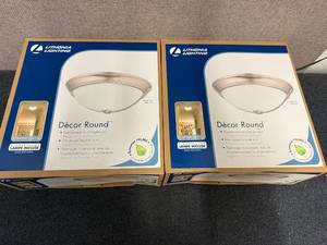 lot 84 image: 2 Packs Of Lithonia Lighting D�cor Round Lights