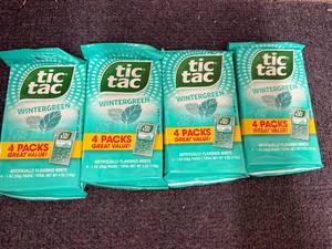 lot 215 image: 4 X 4Ct Packs Of Tic Tac Wintergreen