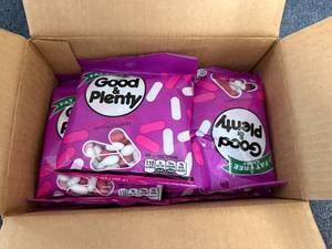 lot 224 image: 12 Bags Of Good And Plenty Candy