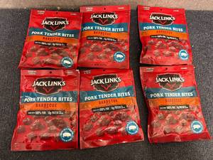 lot 251 image: 6 Bags Of Jack Links Pork Tender Bites