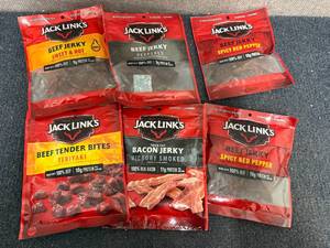 lot 256 image: 6 Bags Of Jack Links Products