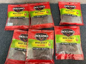 lot 257 image: 6 Bags Of Jack Links Jalepeno Jerky