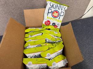 lot 147 image: Box Of Skinny Pop Original Popcorn