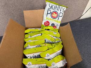 lot 149 image: Box Of Skinny Pop Original Popcorn