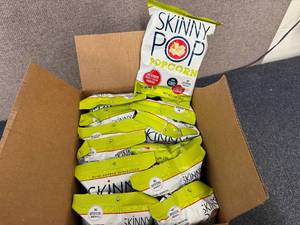 lot 150 image: Box Of Skinny Pop Original Popcorn
