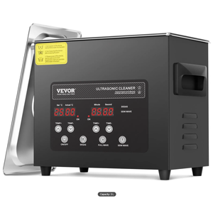 lot 218 image: VEVOR 3L Ultrasonic Cleaner, 120W Digital Ultrasonic Cleaning Machine with Upgraded Degassing and Gentle Mode, 40kHz Ultrasound Cleaner Machine with Timer and Heater for Jewelry Glasses Tool Retainer