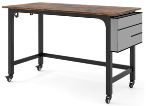 lot 229 image: SlickBlue 48-Inch Mobile Computer Workstation with 4 Lockable Casters for Office or Home