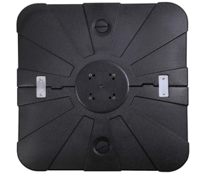 lot 230 image: Sunnyglade 33 x 33 Offset Patio Umbrella Base SandWater Filled Square Umbrella Stand