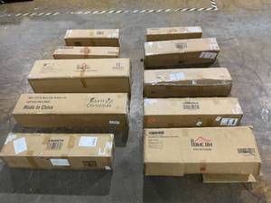 lot 250 image: LOT OF 10 Miscellaneous Christmas Trees