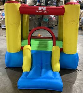 lot 105 image: Costway Inflatable Bouncer Kids Slide Bounce House for Indoor Outdoor (Used, Missing Blower)