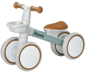 lot 135 image: Qaba Balance Bike for Toddlers 1-3 Years with Adjustable Seat, Silent Wheels, No Pedal Bike, Green
