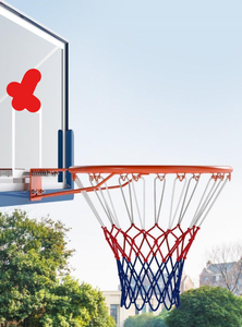 lot 332 image: Costway SP38332OR 18 in. Heavy Duty Wall Mounted Basketball Rim Goal Replacement - Orange