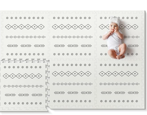 lot 337 image: PIGLOG Baby Foam Play Mat, PIGLOG 72x48 Baby Crawling Mat, Floor Mats for Kids for Infants with Interlocking Floor Tiles, Toddler Playmats for Indoor and Outdoor, Easy to Clean Playroom Mats, Bohemia