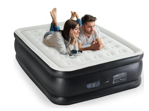 lot 452 image: GIANNA Queen Size 22 Air Mattress, Inflatable Bed with Built-in Pump, Quick Setup & Comfortable Support for Home and Travel