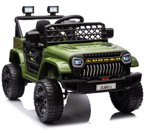 lot 456 image: Garvee Ride - P Series 12V Kids Ride On Truck for Toddles age 3,with 2.4G Remote Control, Spring Suspension, Battery Display, LED Lights, Music, Battery Powered Ride on Car - Army Green