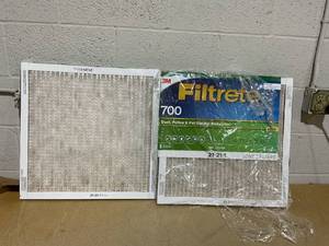 lot 334 image: LOT OF 2 Filtrete 21x21x1 Filters