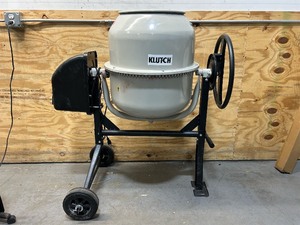 lot 13 image: Klutch Electric Cement Mixer, 4.25 Cu. Ft. Drum, 23 HP, 120V Electric Motor MSRP $359.99