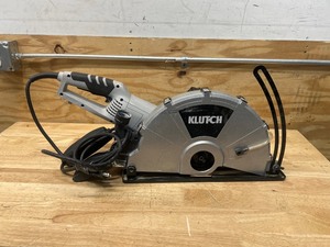 lot 22 image: Klutch Electric Concrete Cutter, 14in. Blade. MSRP $299.99