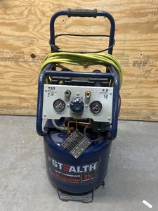 lot 27 image: Stealth 12 Gal 150 psi 1.5 HP Air Compressor with Hose