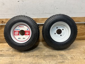 lot 29 image: Martin Wheel Lot of 2- Kenda 2-Ply Pneumatic Lawn Mower Tires 16x650x8