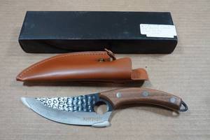 lot 14 image: Kyoryuger Knife Co 10.5 Rolled Carbon Steel Knife