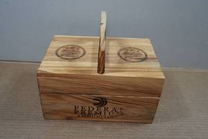 lot 113 image: Federal Premium 4-Shell Box Wood Crate