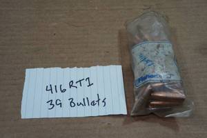 lot 172A image: 39 .416 Rigby 400 Gr SP Bullets
