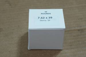 lot 231 image: 30 7.62 x 39mm Sierra SP Ammo