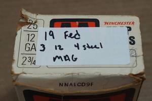 lot 247 image: 19 Federal 12 Gauge 3 Magnum Steel 4 Shot Shotshells