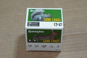 lot 271 image: 20 Remington Game Load .410 Bore 2-12 6 Shot Shotshells