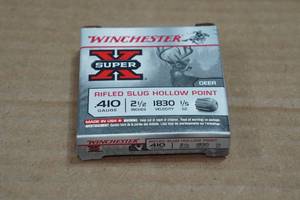 lot 272 image: 5 Winchester Super-X .410 Bore 2-12 Rifled HP Slugs